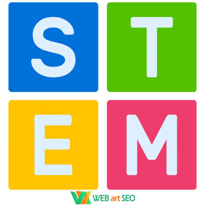 Виниловые наклейки STEM - наклейка на стену - информатика